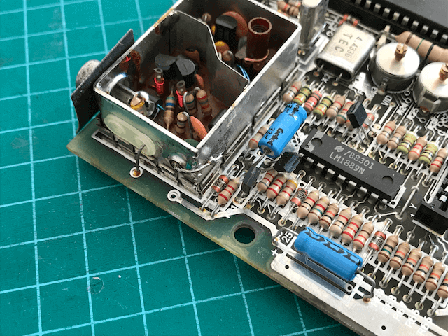 De-solder the power feed