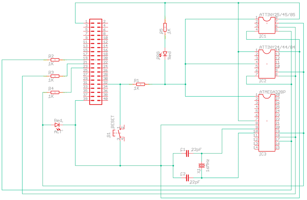 AVR programmer schematic
