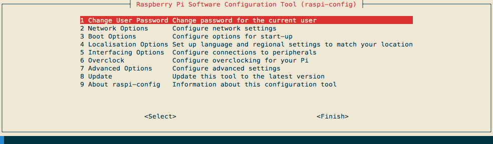 Raspberry Pi Software Configuration Tool (raspi-config)
